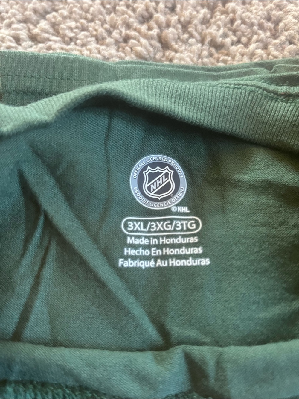 Minnesota Wild Graphic Tee - Black with Green & Red Logo - Picture 6 of 8